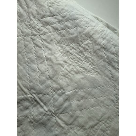 Vintage Handmade Quilt Star Patchwork Flying Geese Border cottage - see flaws - Picture 6 of 12